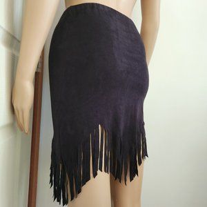 A3 Design Skirt Women's Fringed Casual Size XS